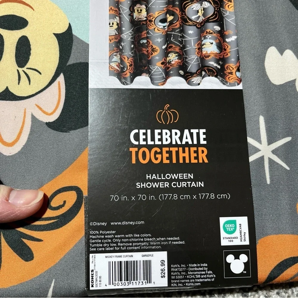 Celebrate Together™ Disney Mickey Mouse Halloween Shower Curtain